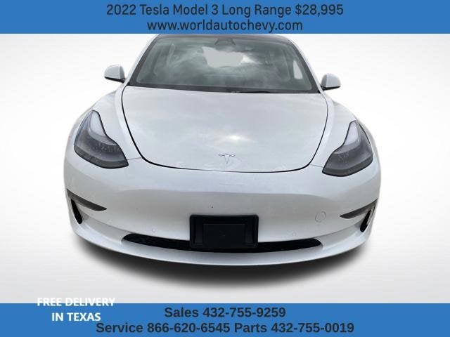 Used 2022 Tesla Model 3 Long Range with VIN 5YJ3E1EB0NF289856 for sale in Pecos, TX